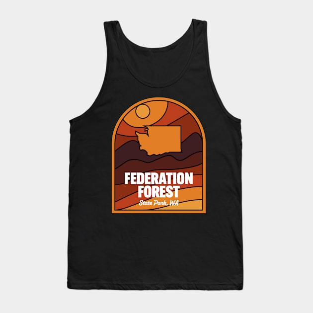 Federation Forest State Park Washington Tank Top by HalpinDesign